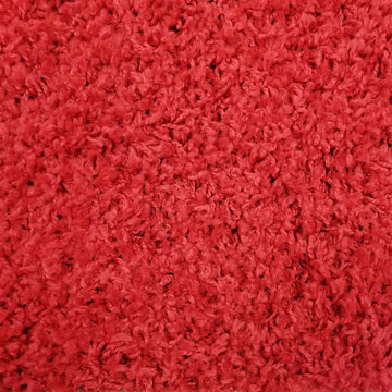 Cozy Optimum Quality 1.6 inch think Solid Red Shag Area Rug