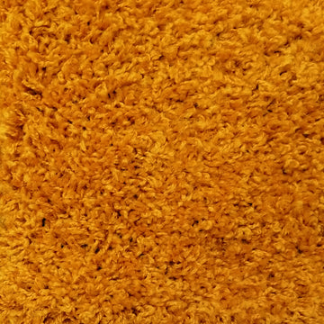 Cozy Optimum Quality 1.6 inch think Solid Orange Shag Area Rug