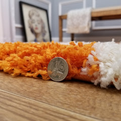 Cozy Optimum Quality 1.6 inch thick Trellis Orange Shag Area Rug