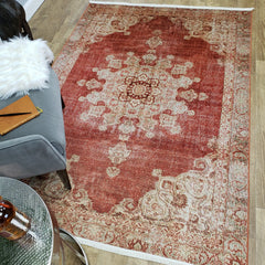 One of a Kind - Museum Quality Rug Traditional Red Medallion
