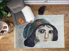 One of a Kind - Museum Quality Rug Traditional Vintage Zeugma Mosaic