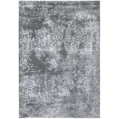 Silky Very Soft Abstract Distressed Area Rug 5'3 X 7'3