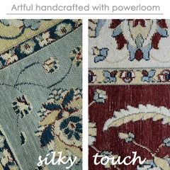 Reversible Hand Made Very Soft Chenille Yarn Antique Traditional Mahal Persian Area Rug 5'3'' x 7'3'' - 5X8 Area